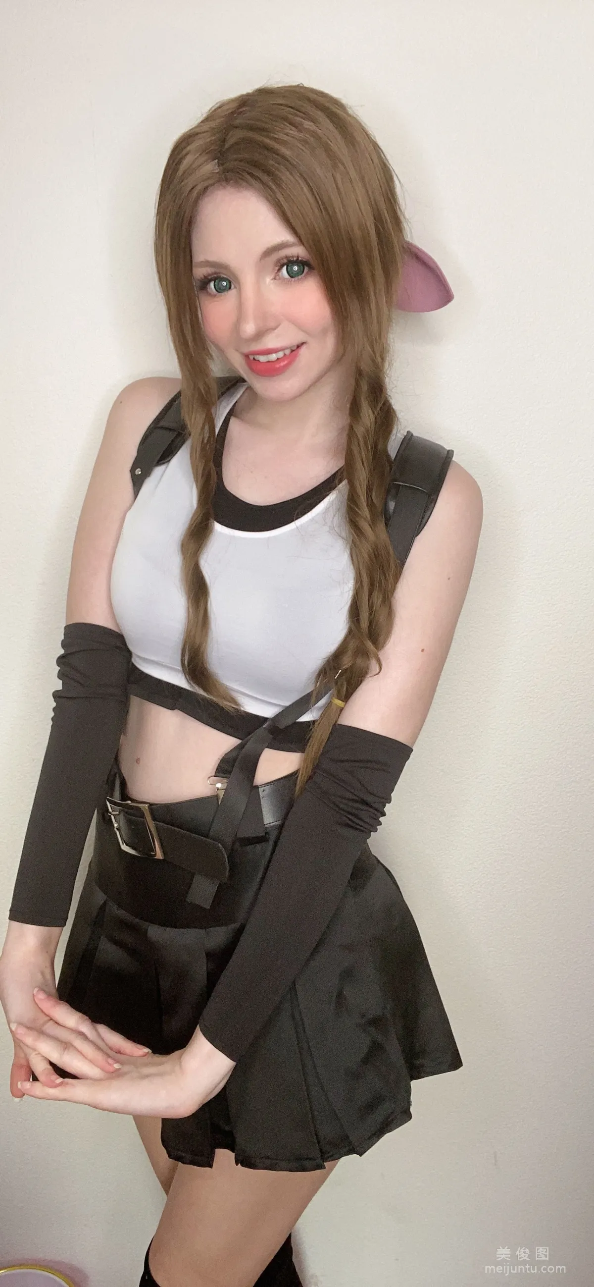 [Web Idols Coser] Peach milky, Aerith Tifa Swap photo 23