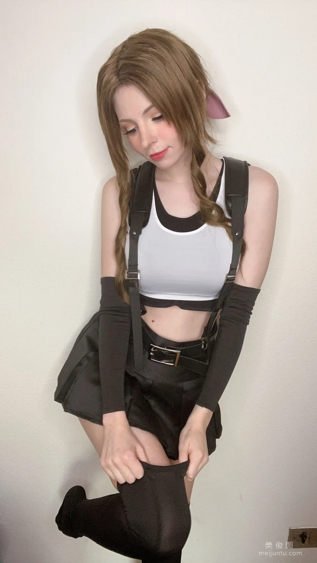 [Web Idols Coser] Peach milky, Aerith Tifa Swap photo 39