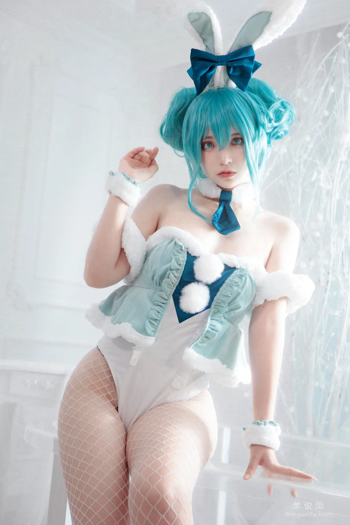 [網紅COSER] 瘋貓ss - miku初音兔女郎 23