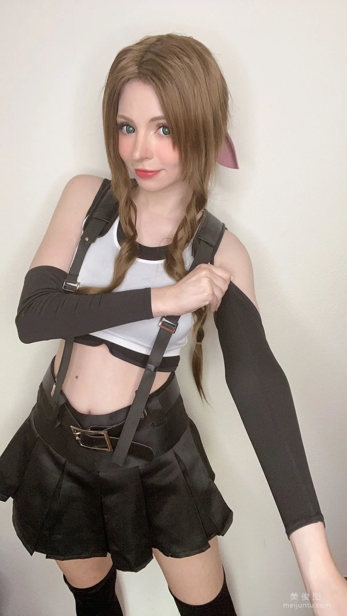 [Web Idols Coser] Peach milky, Aerith Tifa Swap photo 40