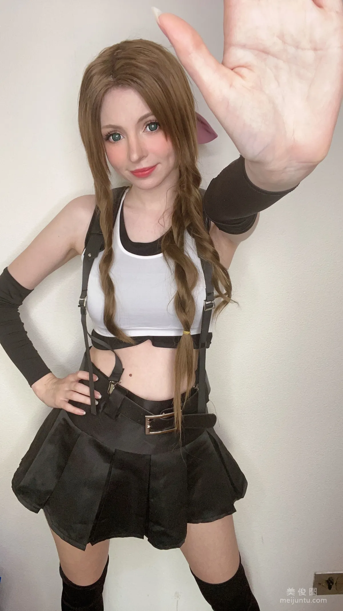 [Web Idols Coser] Peach milky, Aerith Tifa Swap photo 53
