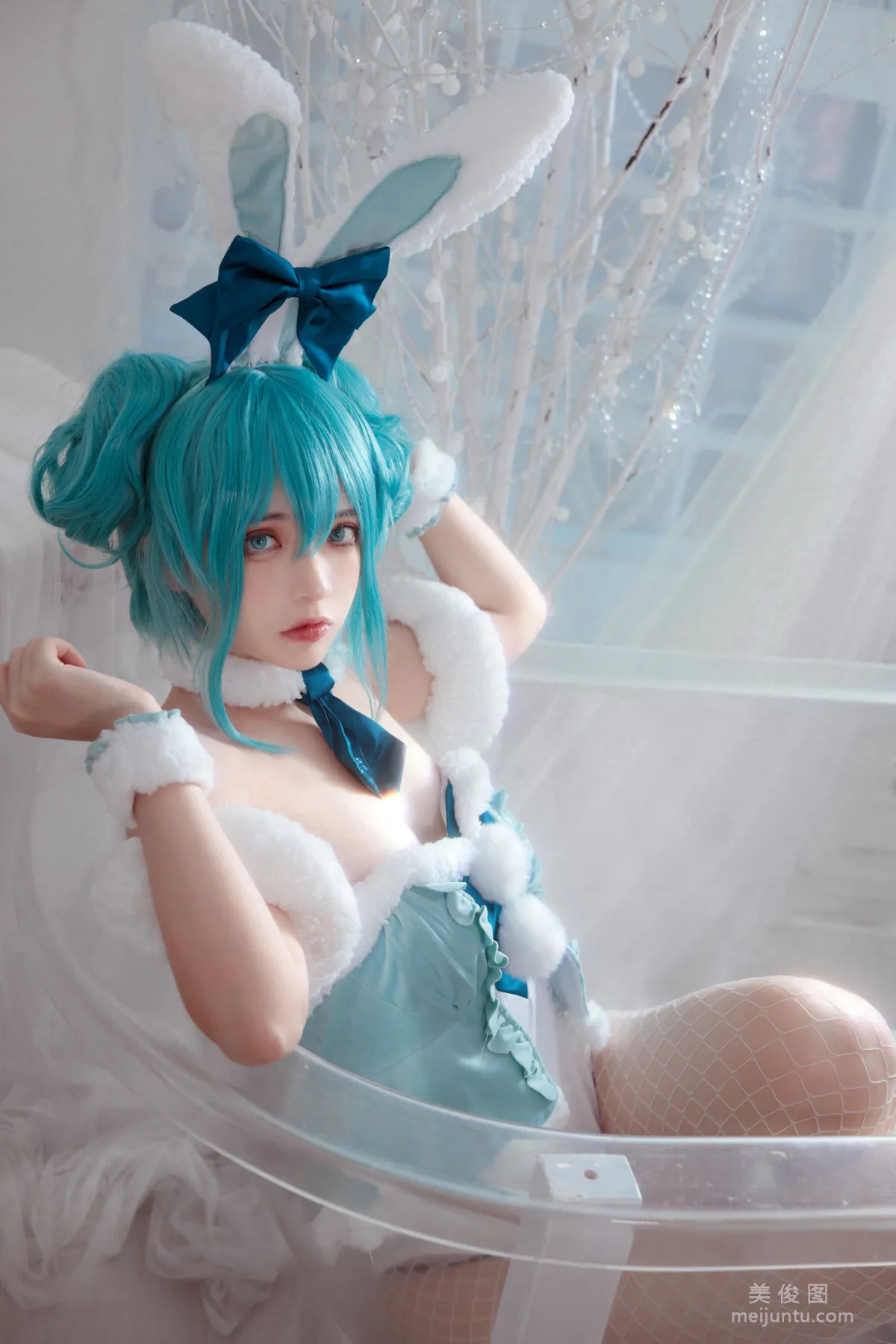 [網紅COSER] 瘋貓ss - miku初音兔女郎 19