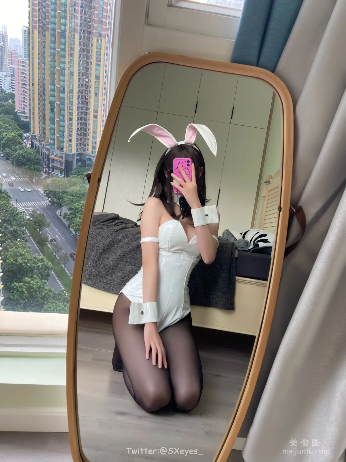 [Web Idols COSER] Yanjiang Damo Wang w - Black Stockings Bunny Girl photo 14