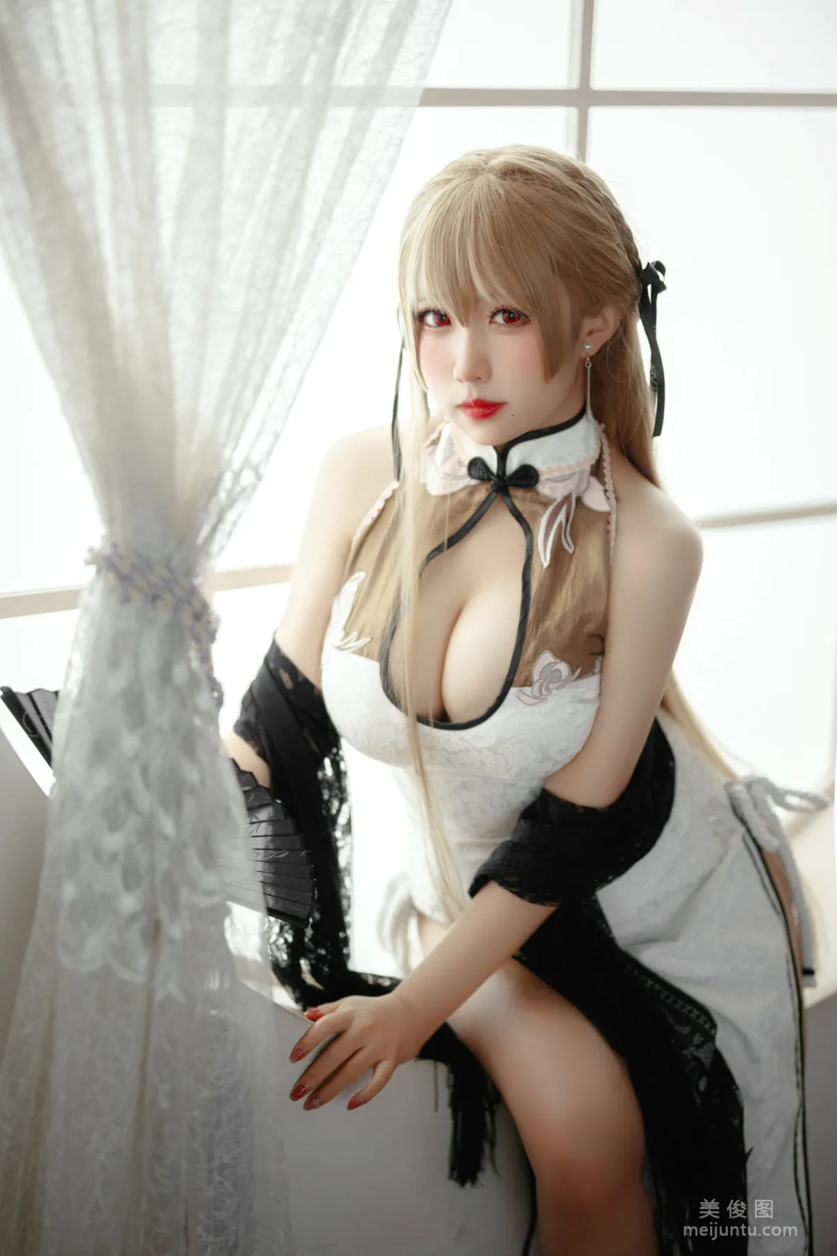 [網紅COSER] 動漫博主貓田聖奈奈(桃之啾啾) - 白玉佳人 12