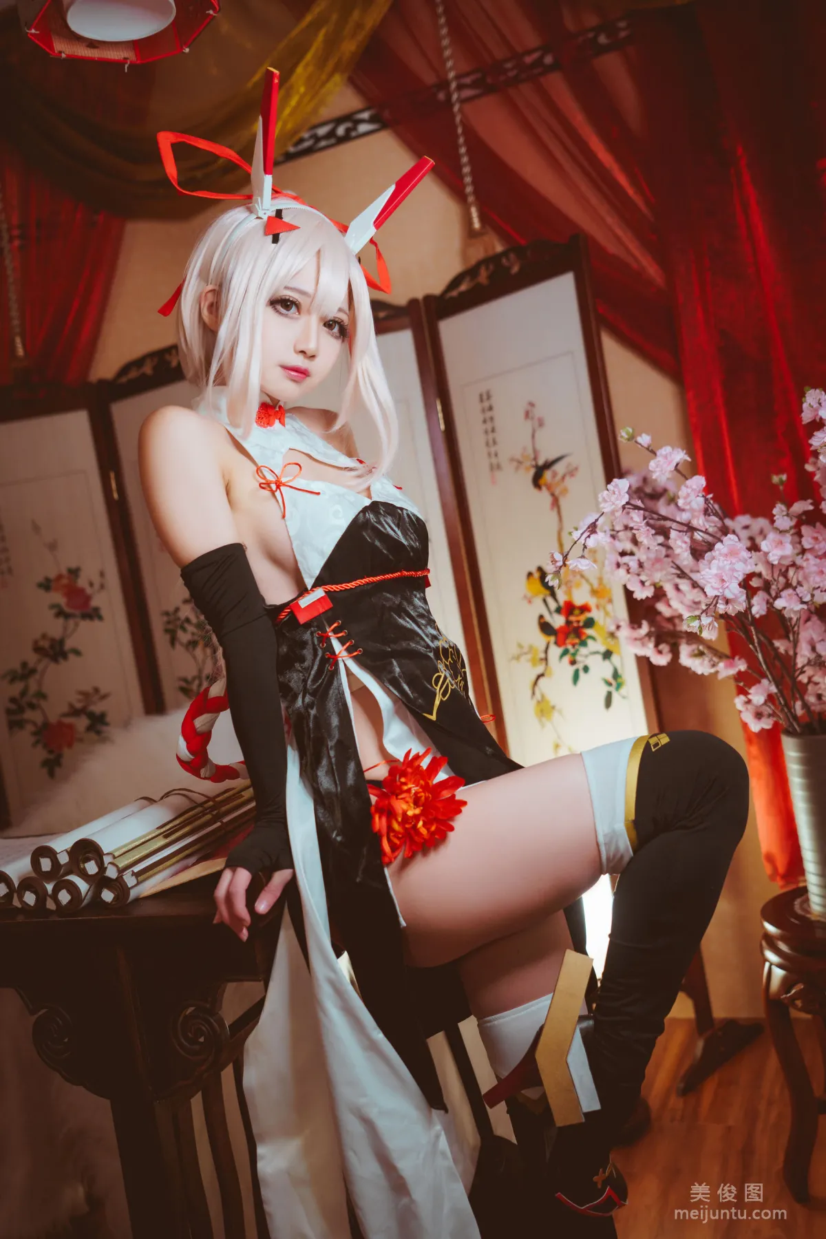 [Internet Celebrity COSER] Chongtian Linhua Rinka - Ayanami Cheongasm photo 10