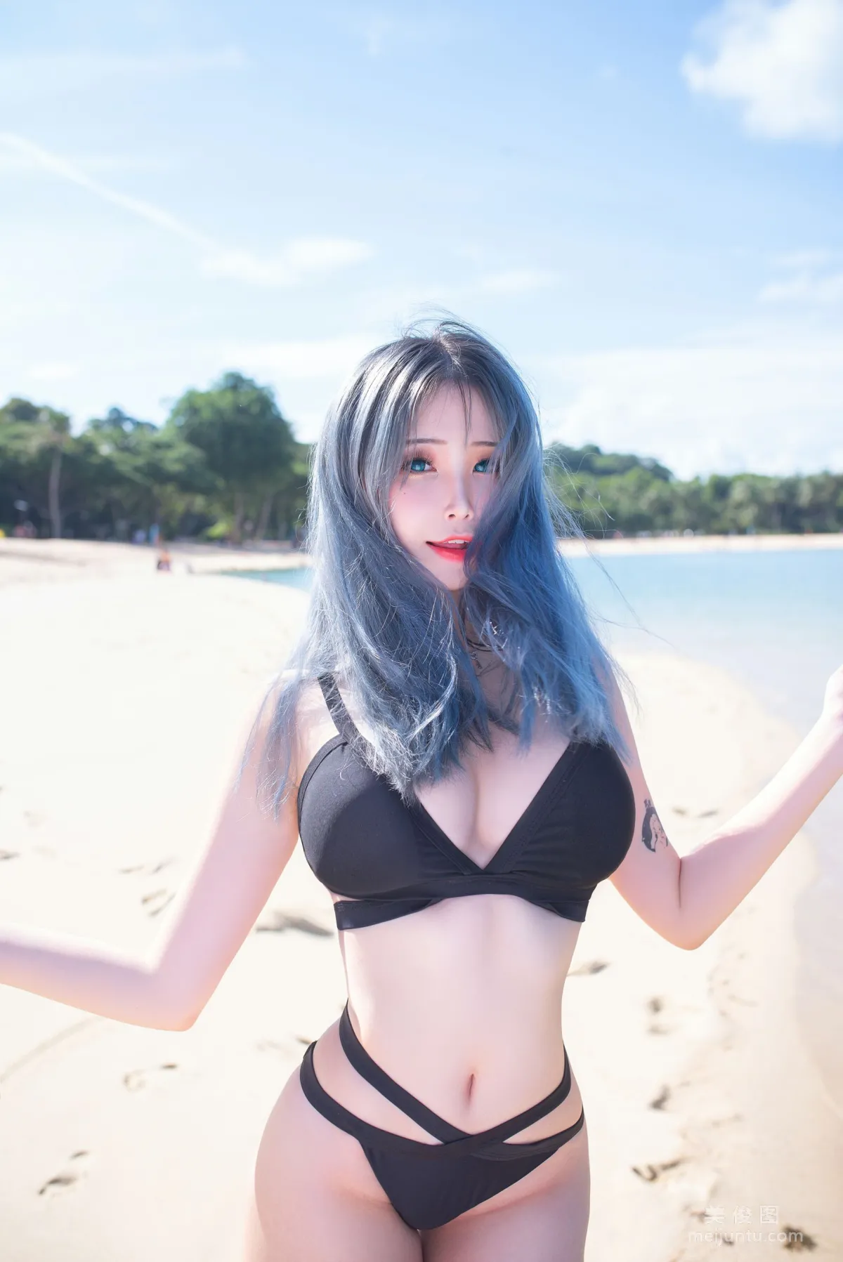 [网红COSER] 花リリ(Plant Lily) - Beach lily1