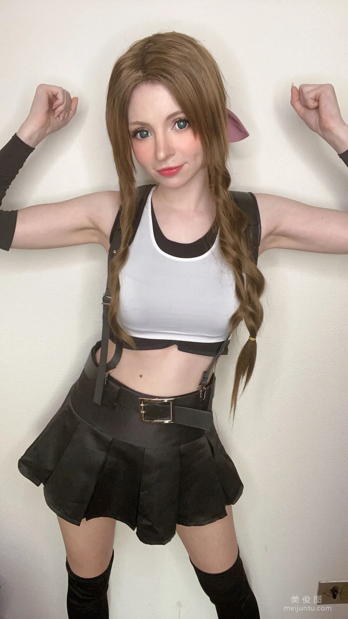 [Web Idols Coser] Peach milky, Aerith Tifa Swap photo 50