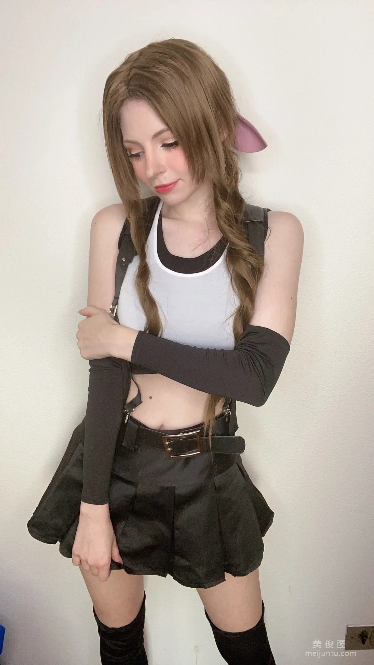[Web Idols Coser] Peach milky, Aerith Tifa Swap photo 62