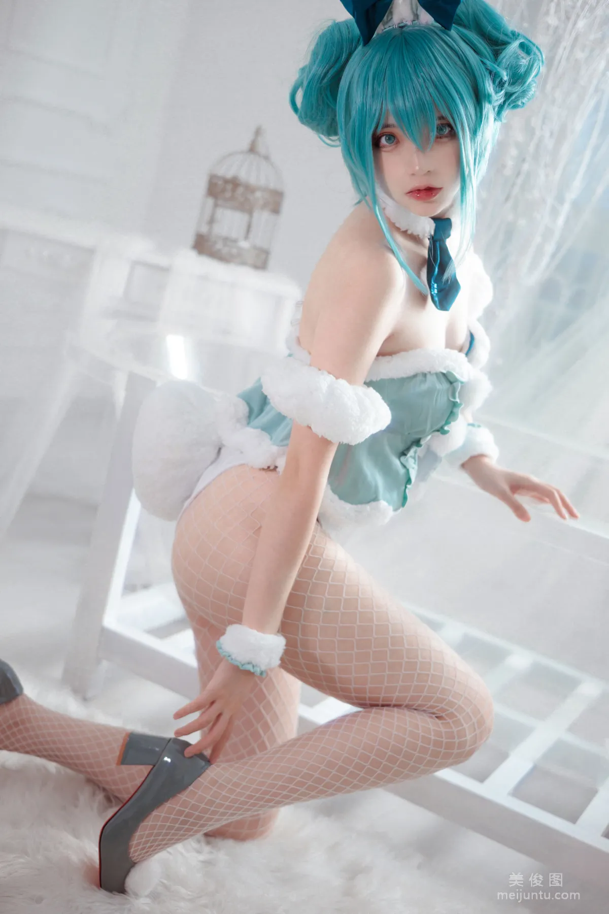 [網紅COSER] 瘋貓ss - miku初音兔女郎 13