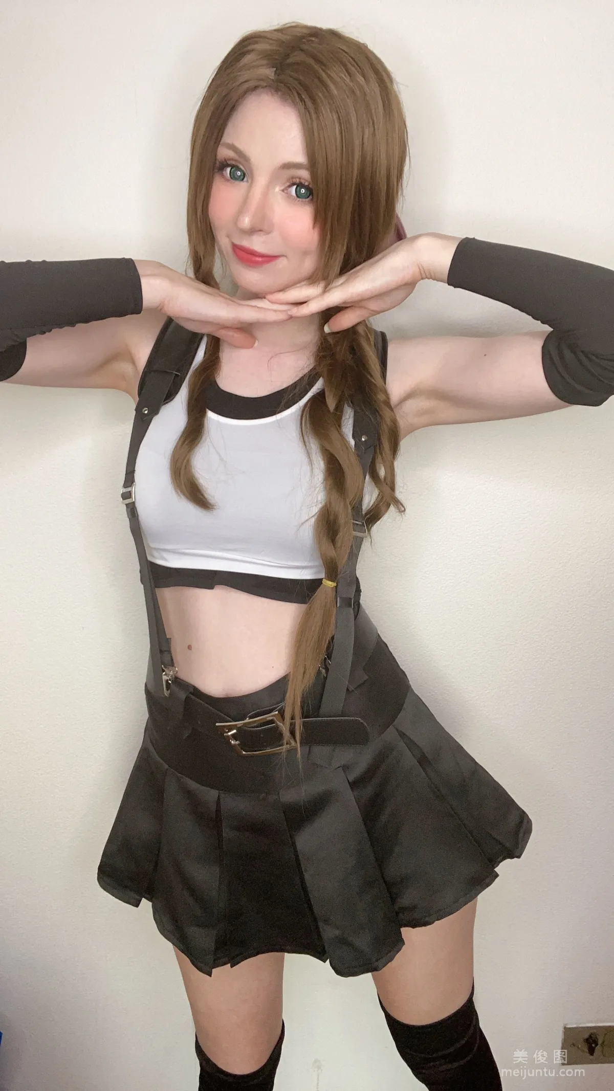 [Web Idols Coser] Peach milky, Aerith Tifa Swap photo 58