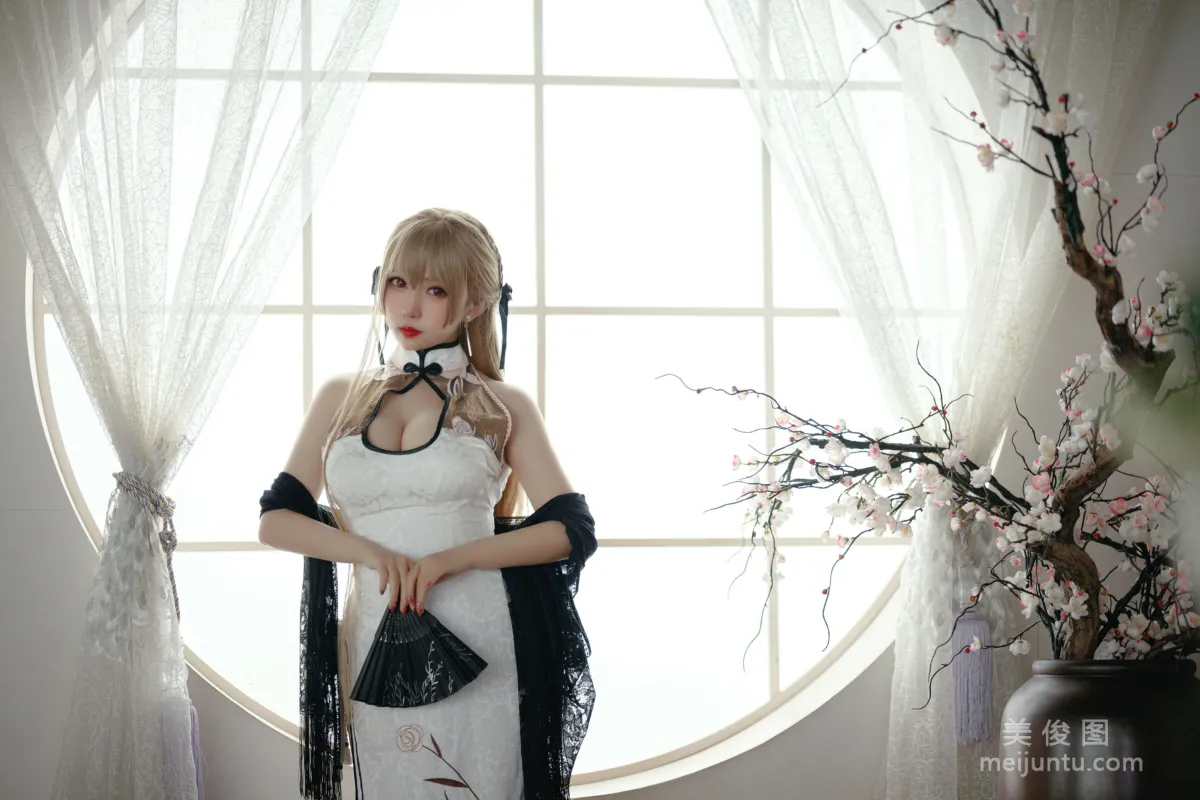 [網紅COSER] 動漫博主貓田聖奈奈(桃之啾啾) - 白玉佳人 9