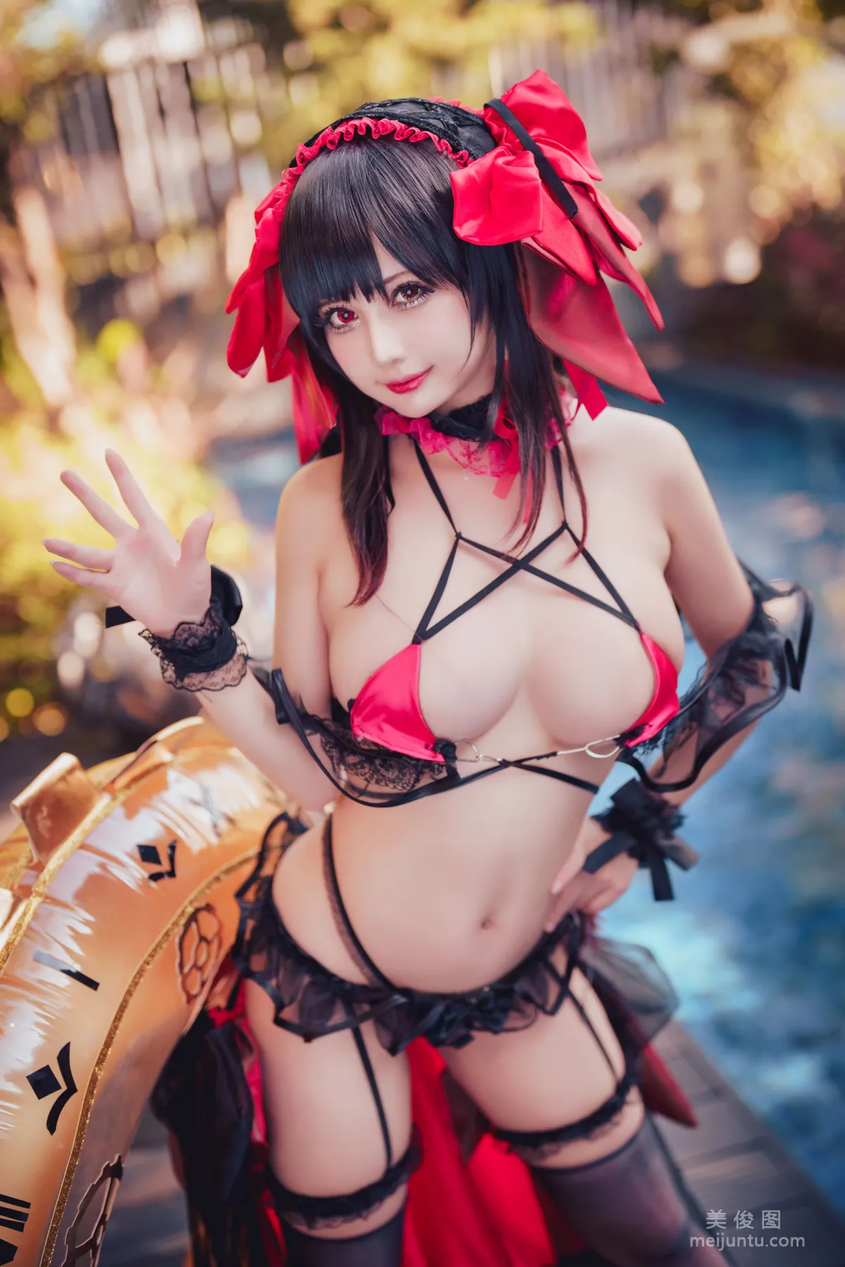 [網紅COSER] 沖田凜花Rinka - Kurumi Tokisaki Swimsuit 4