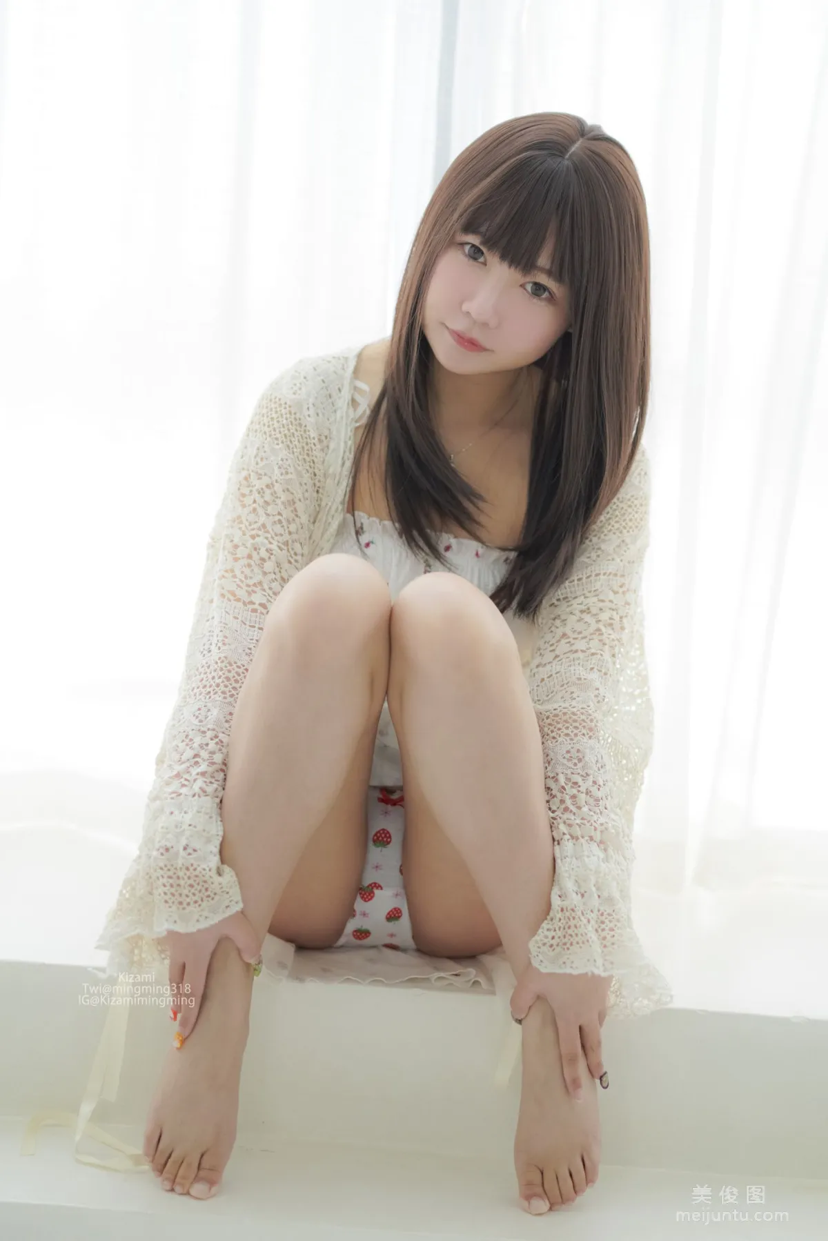 [銘銘Kizami] fantia 2021.09 针织衫+睡衣系列2