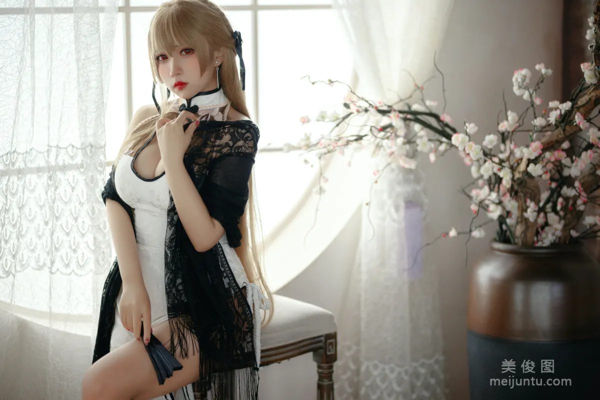 [網紅COSER] 動漫博主貓田聖奈奈(桃之啾啾) - 白玉佳人 23