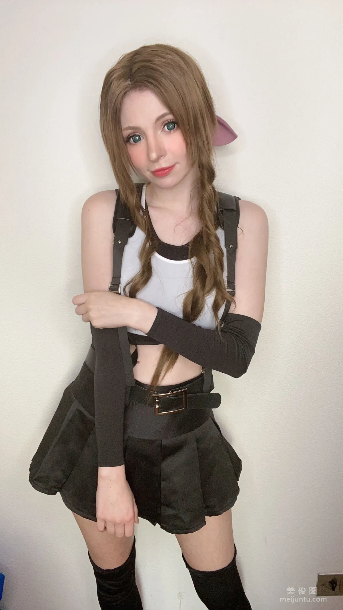 [Web Idols Coser] Peach milky, Aerith Tifa Swap photo 61