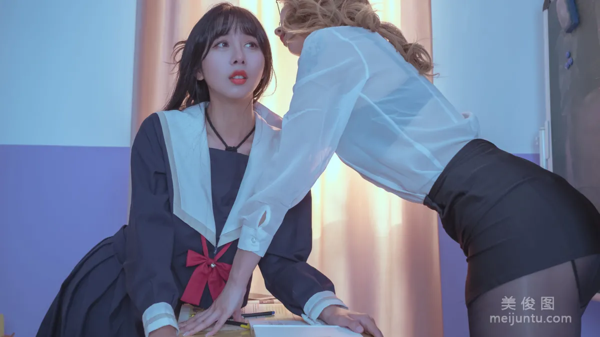 [Web Idols] Yun Xixi - Classroom Rope Art photo 15
