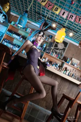 [網紅COSER] 一米八的大梨子 - 黑貞兔女郎