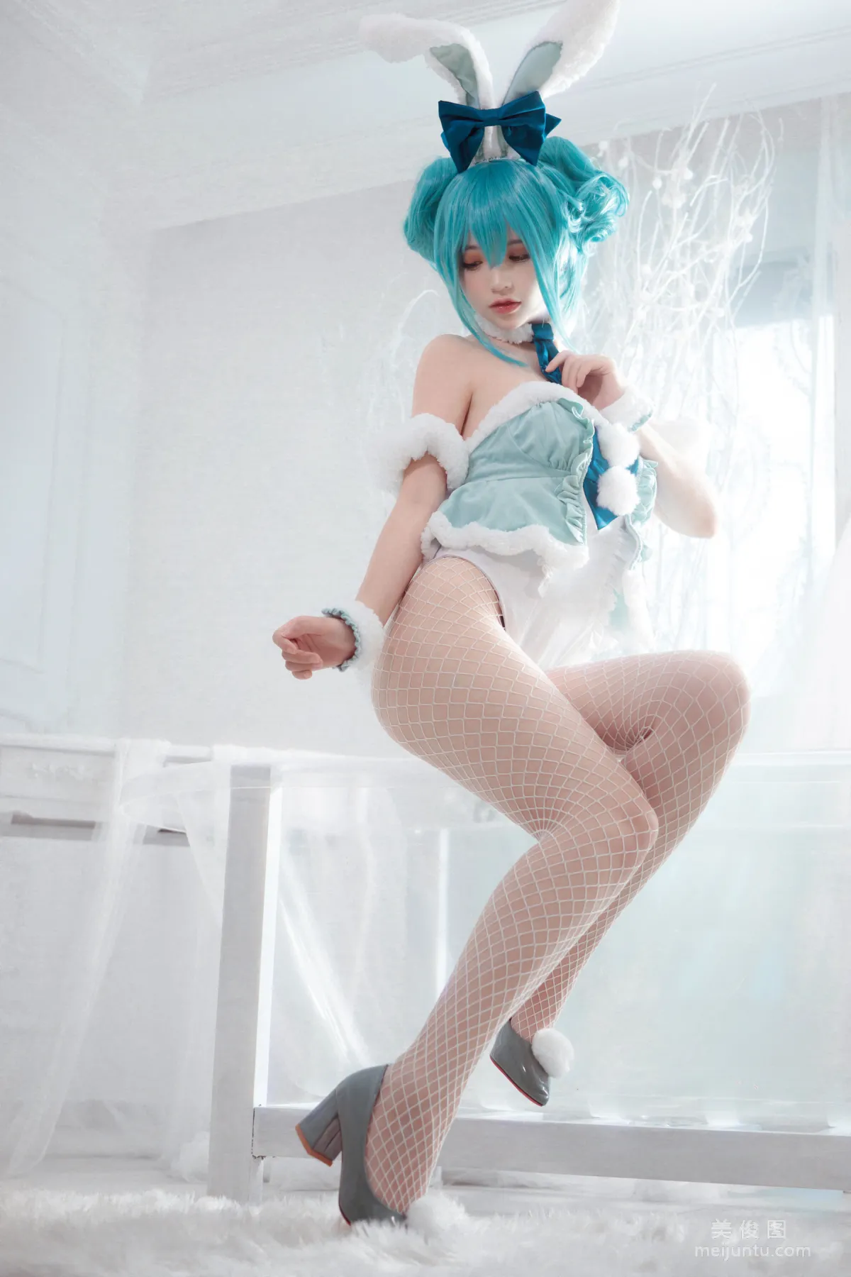 [網紅COSER] 瘋貓ss - miku初音兔女郎 25