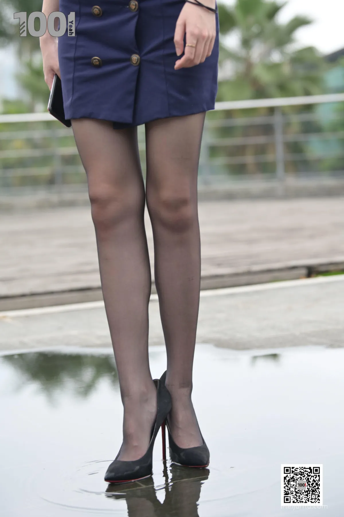 [One Thousand and One Nights] Model Tui Tui, Online Love Meeting 3, Beautiful Legs and Silk Stockings Photo Set photo 15