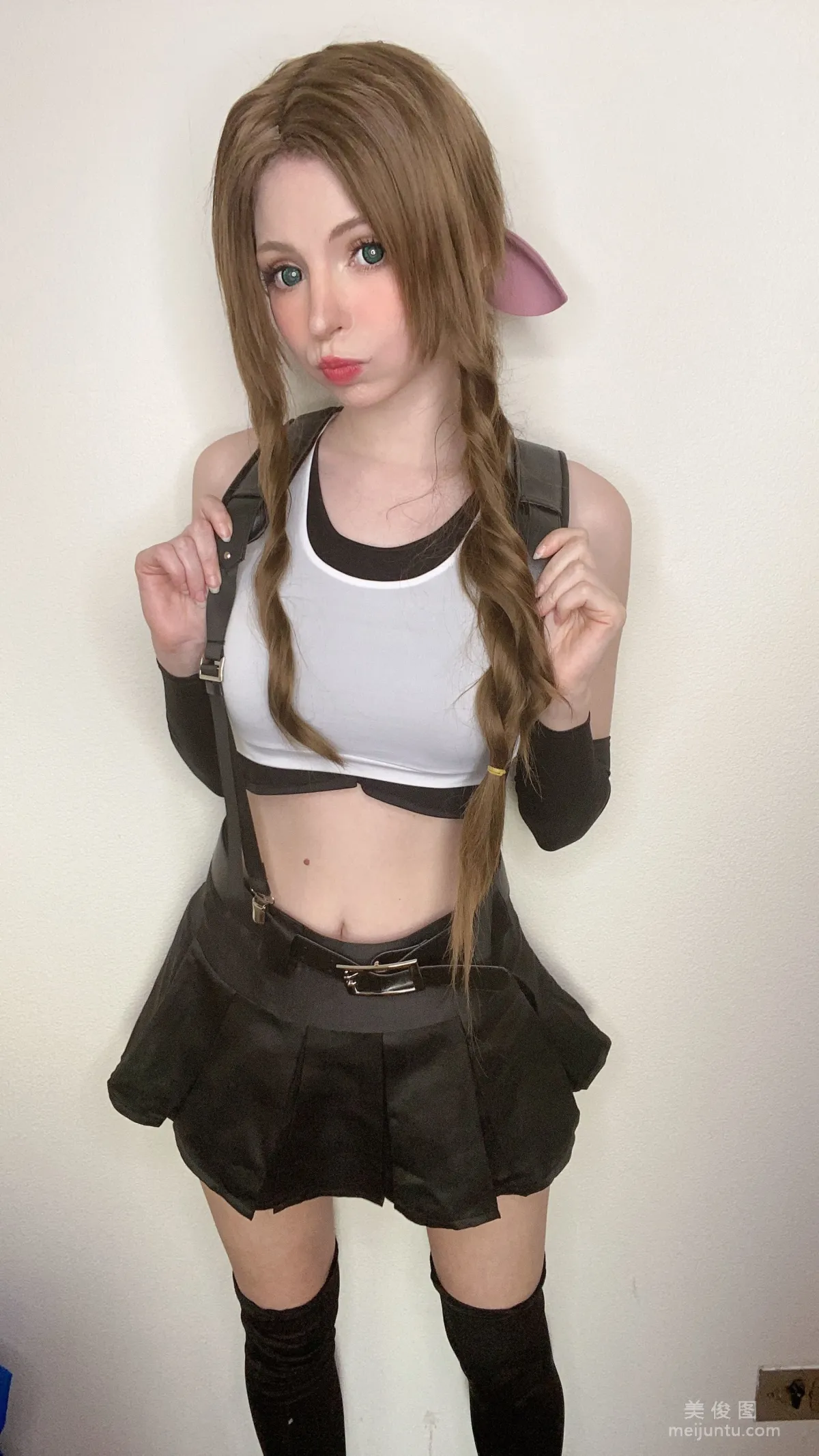 [Web Idols Coser] Peach milky, Aerith Tifa Swap photo 63
