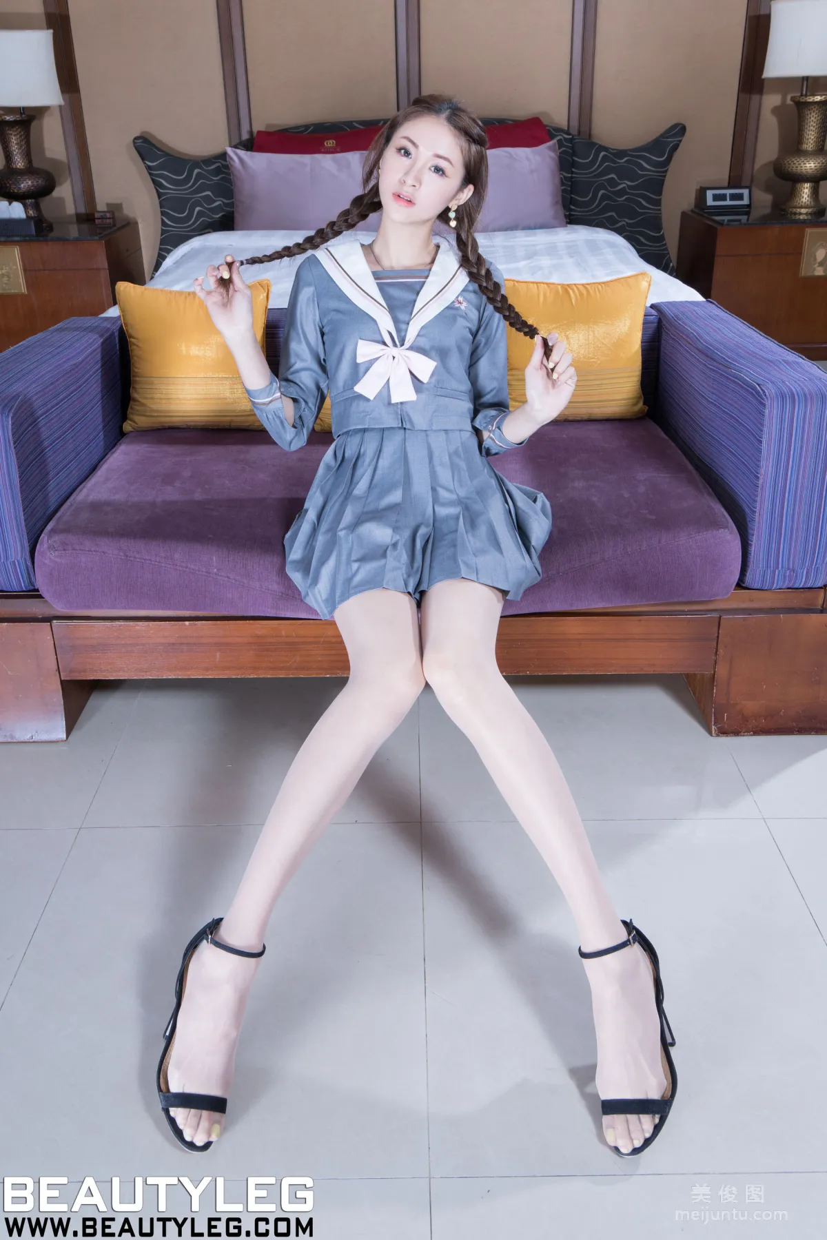 Lola雪岑《肉絲襪制服美腿》 [Beautyleg] No.1911 寫真集 7