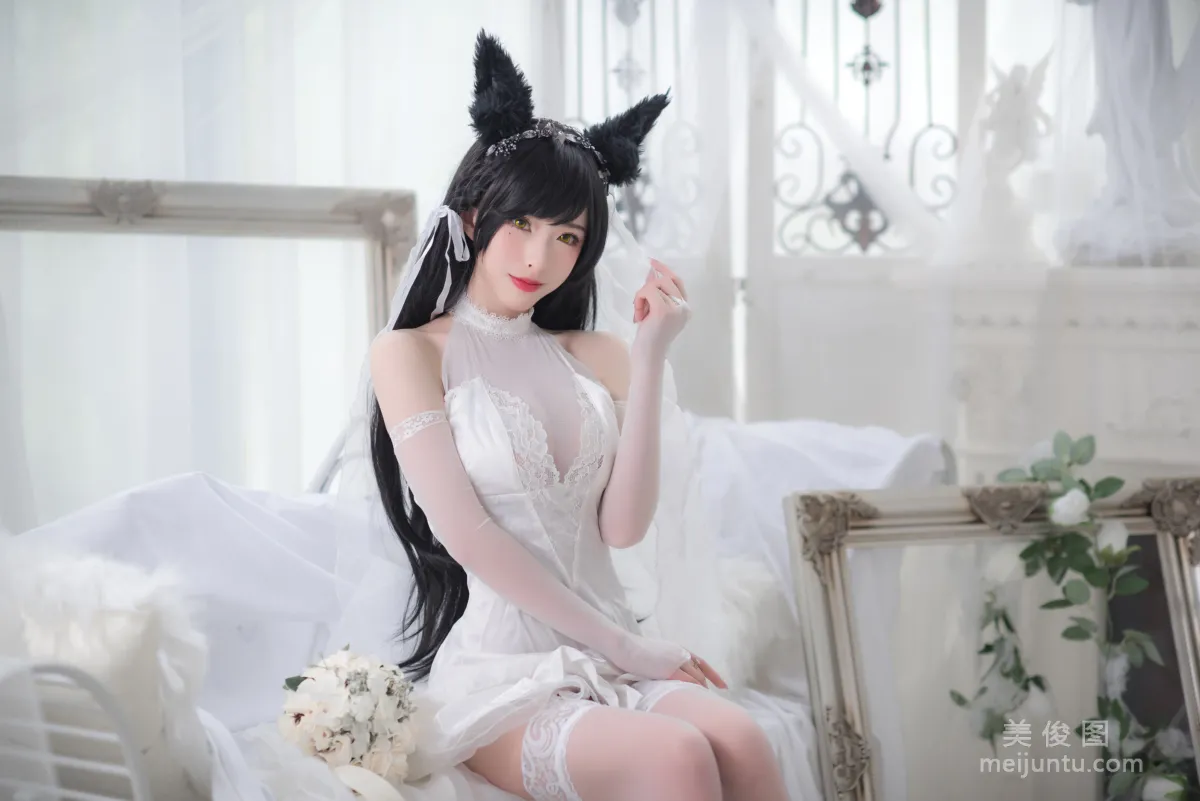 [COS福利] 尤物清水由乃 - 愛宕婚紗 3