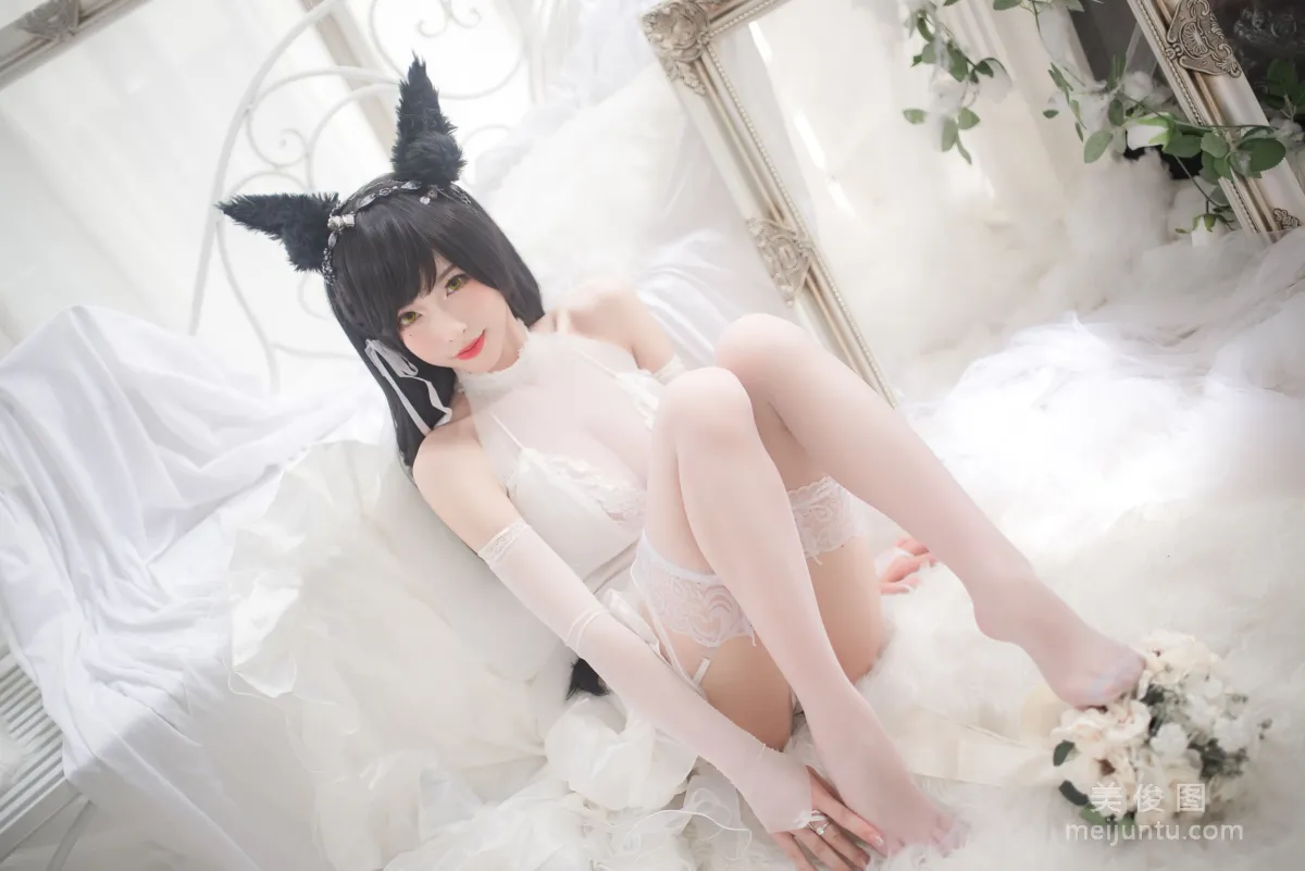 [Cosplay] Beauty Qingshui Younai - Atago Wedding Dress photo 29