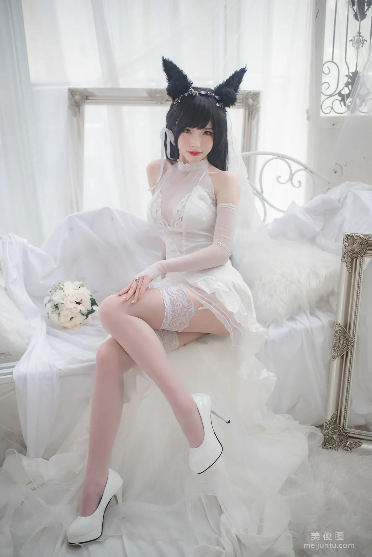 [COS福利] 尤物清水由乃 - 愛宕婚紗 10