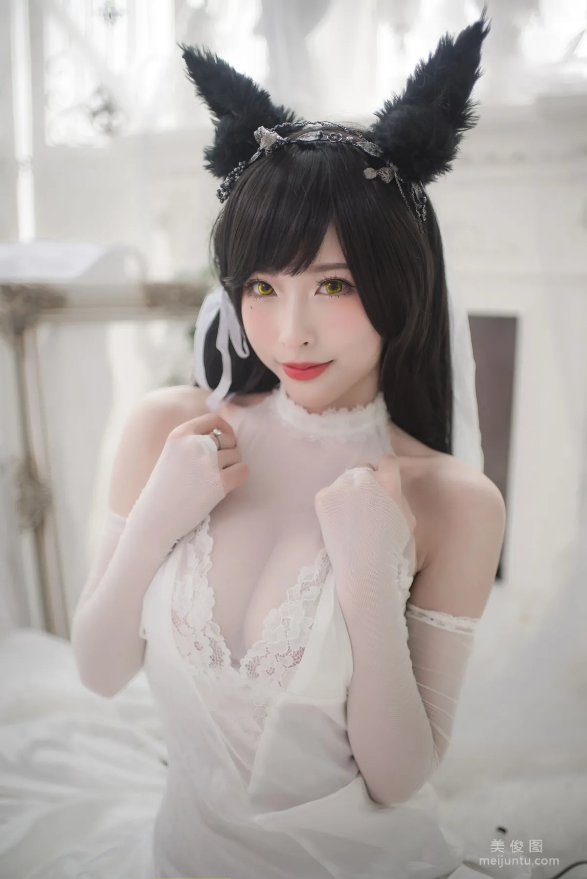[Cosplay] Beauty Qingshui Younai - Atago Wedding Dress photo 3