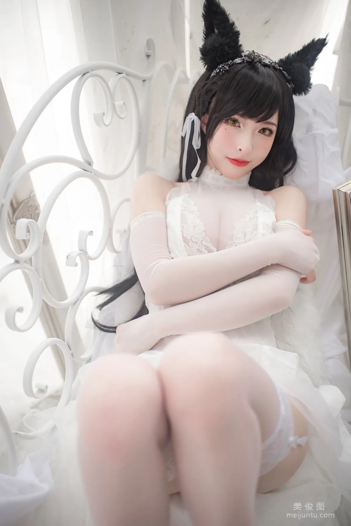 [Cosplay] Beauty Qingshui Younai - Atago Wedding Dress photo 13
