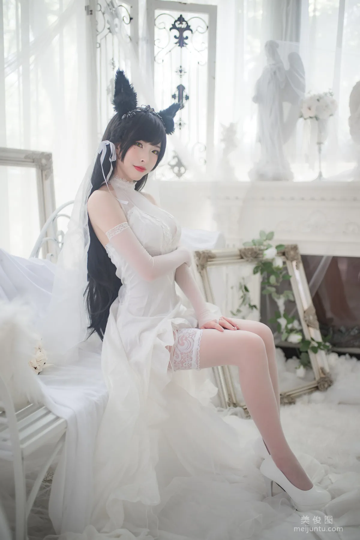 [COS福利] 尤物清水由乃 - 愛宕婚紗 8