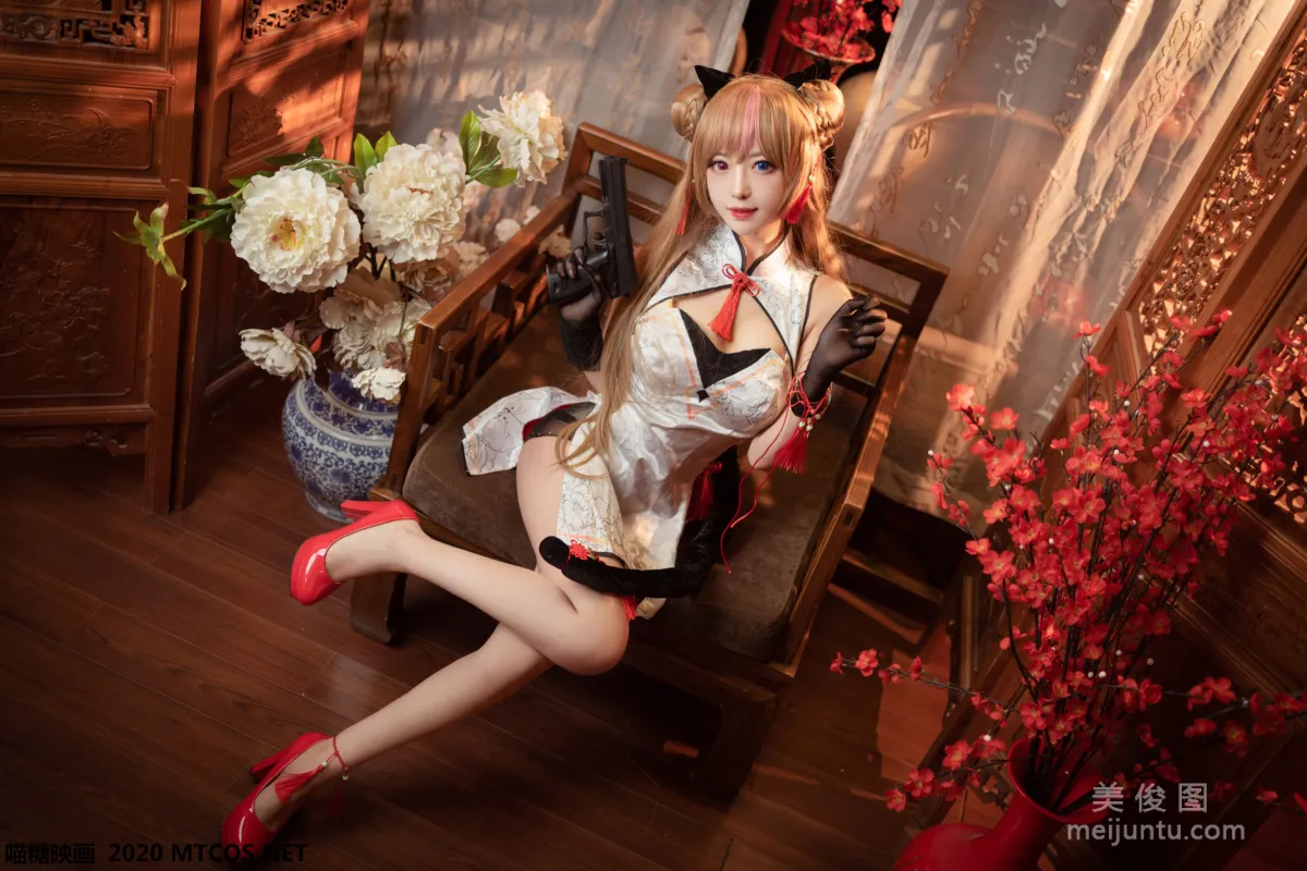 [喵糖映画] HML.011 《蜂糖花旗袍》 写真集9