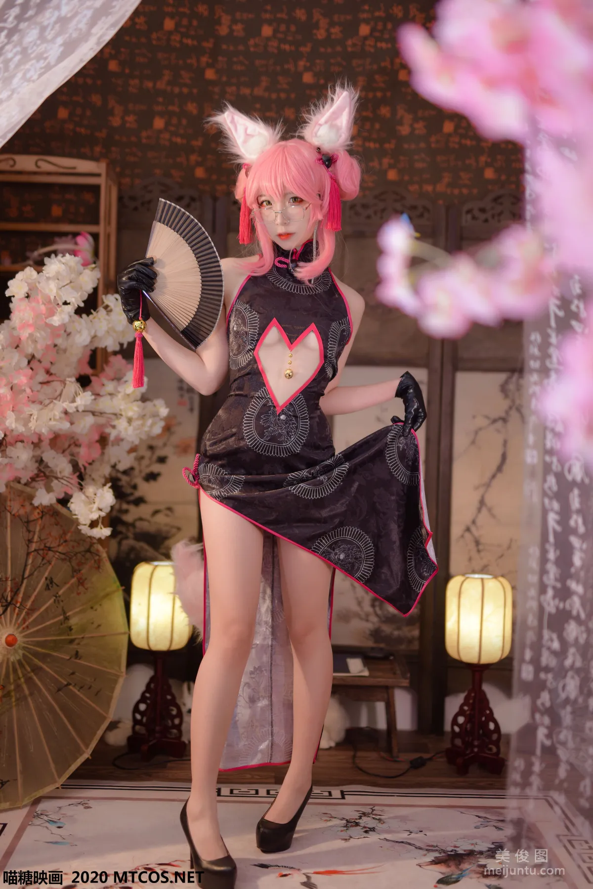 [喵糖映画] HML.002 《旗袍狐耳》 写真集7