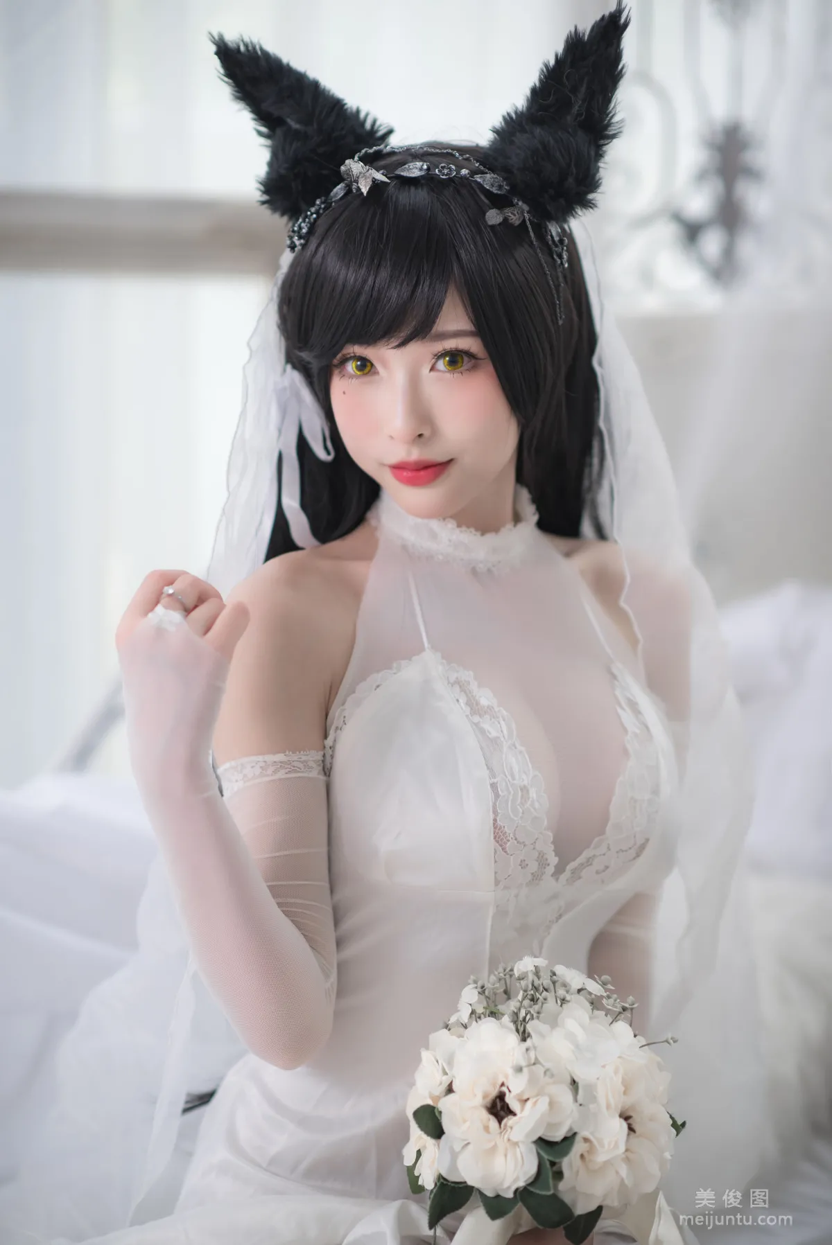 [Cosplay] Beauty Qingshui Younai - Atago Wedding Dress photo 2