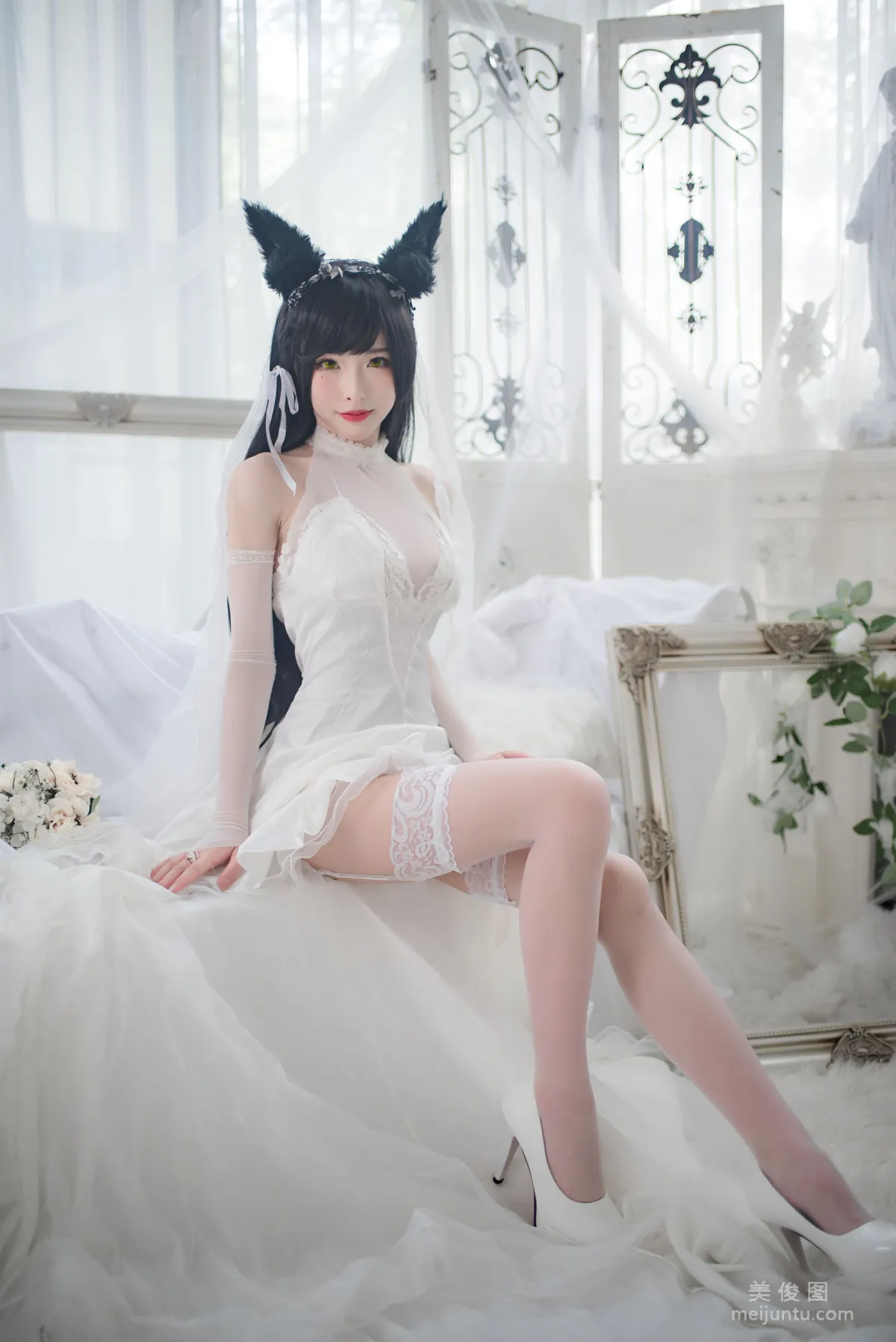 [COS福利] 尤物清水由乃 - 愛宕婚紗 7