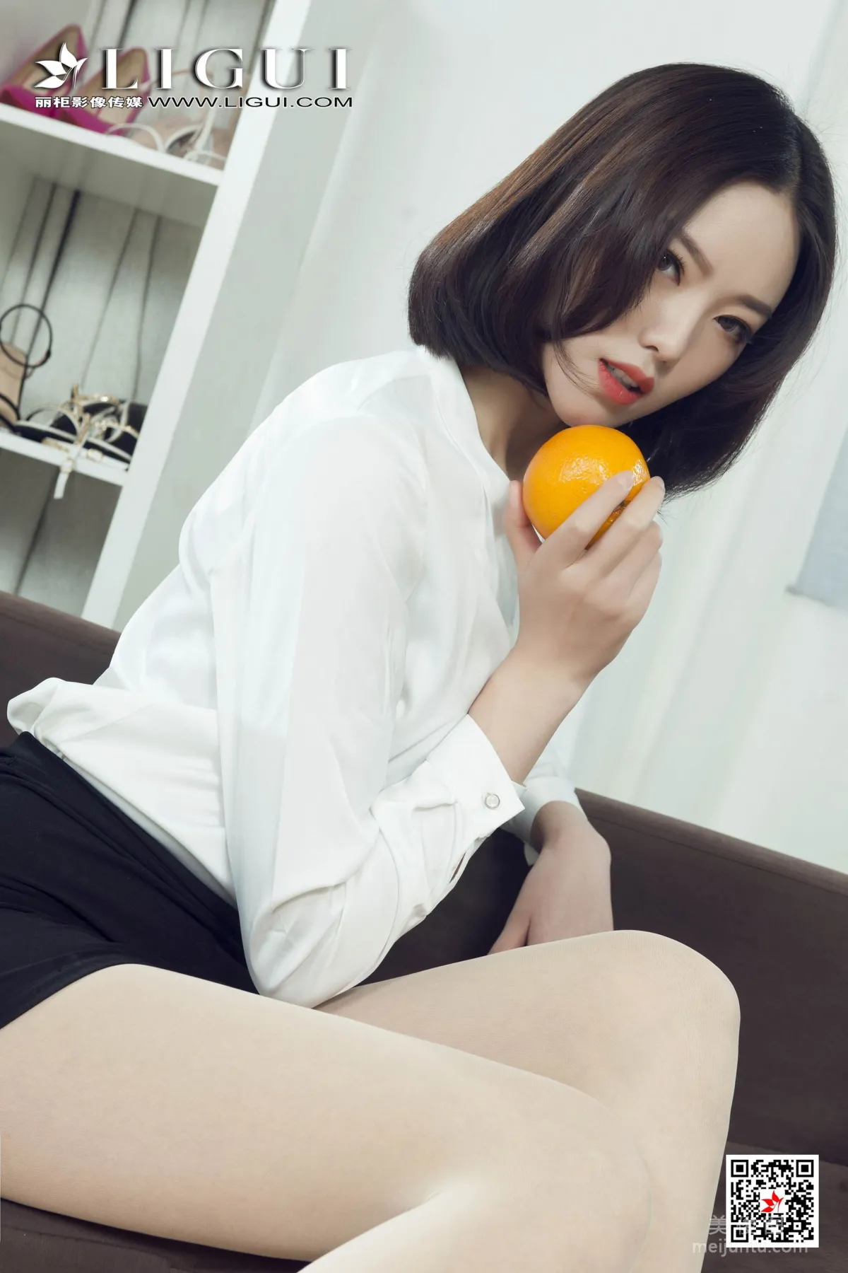 Model 敏儿《肉丝水果丝足》 [丽柜Ligui] 写真集22