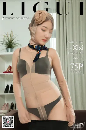 Model 汐汐《空姐制服肉絲襪誘惑》 [麗櫃Ligui] 寫真集