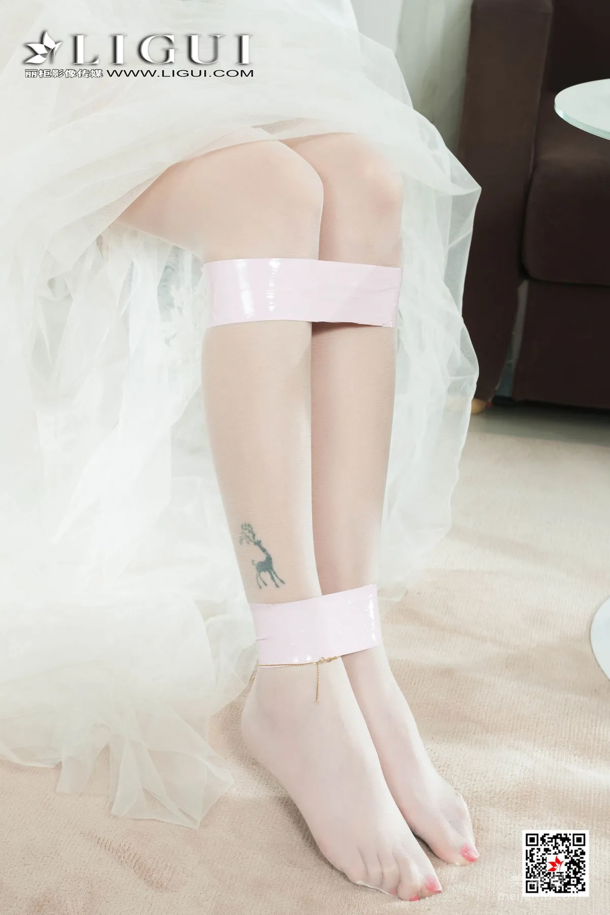 Model 甜甜《白丝婚纱美束》 [丽柜Ligui] 写真集9