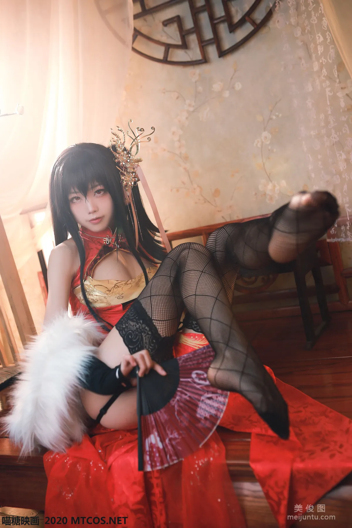 [喵糖映画] HML.004 水淼《大凤旗袍》 写真集37