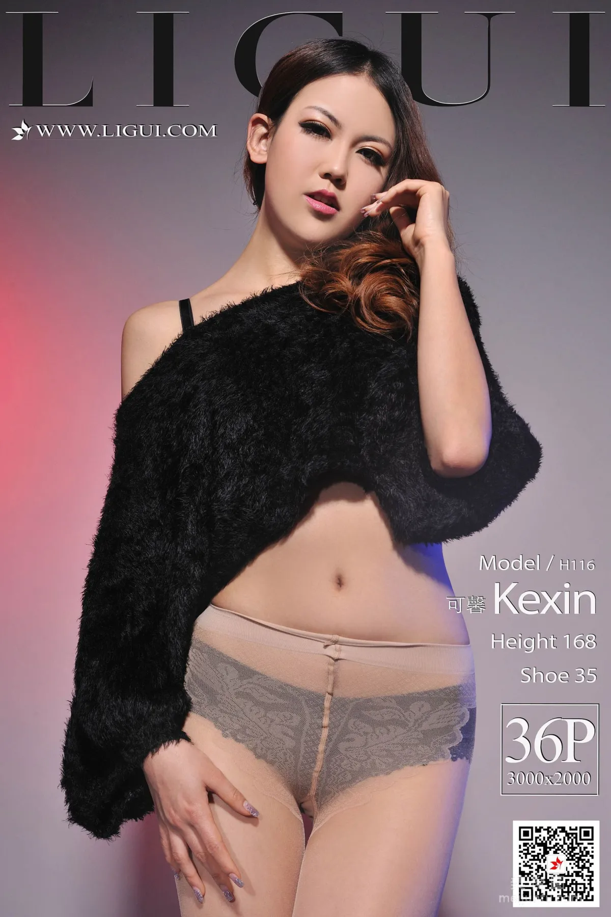 Model 可馨《肉丝袜》 [丽柜Ligui] 写真集1