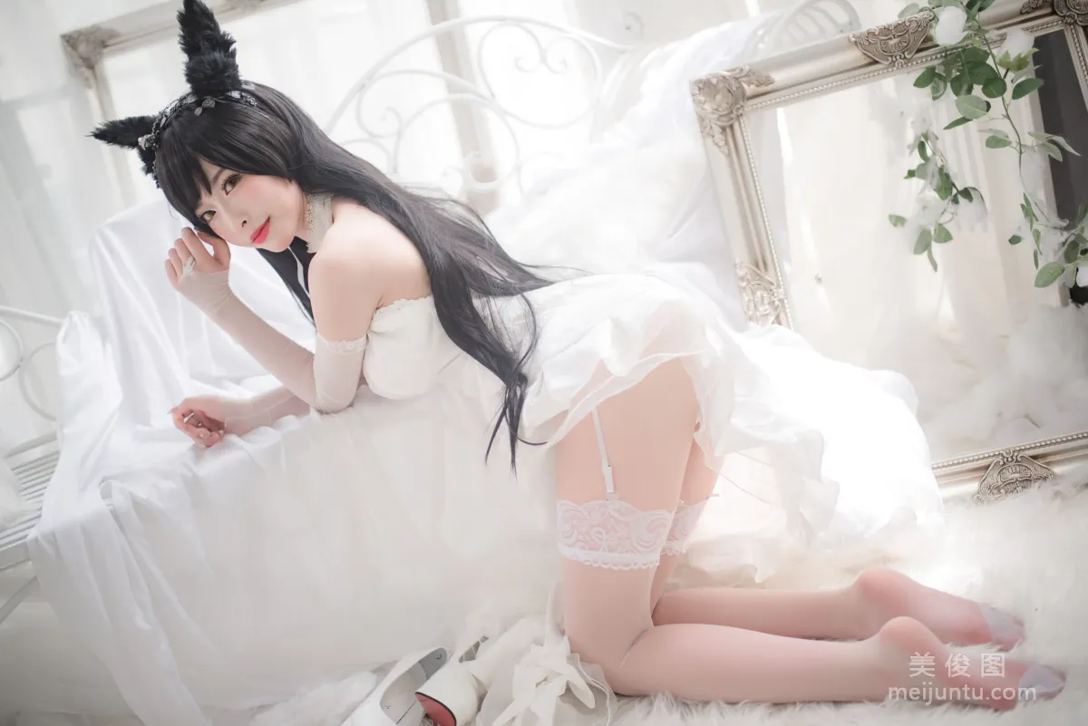 [Cosplay] Beauty Qingshui Younai - Atago Wedding Dress photo 34