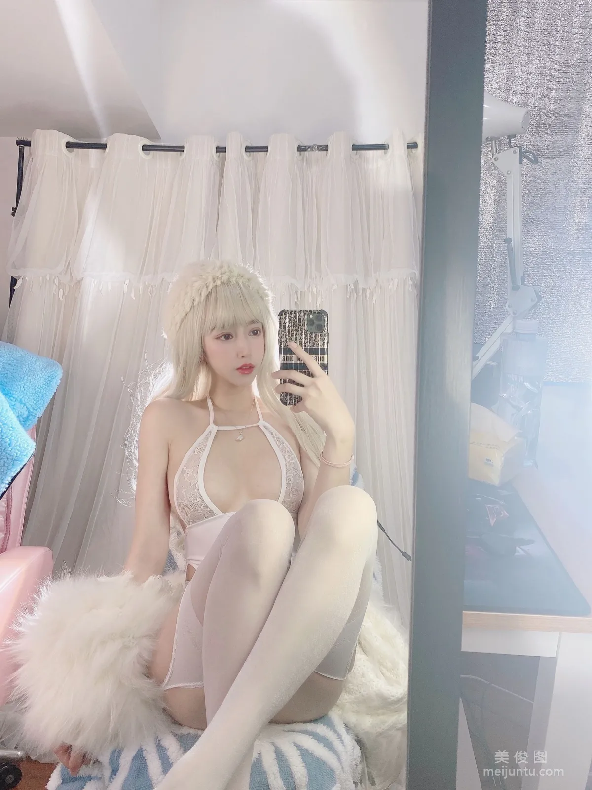 [Cosplay] Douyu Mixianxian sama, White Moonlight photo 26