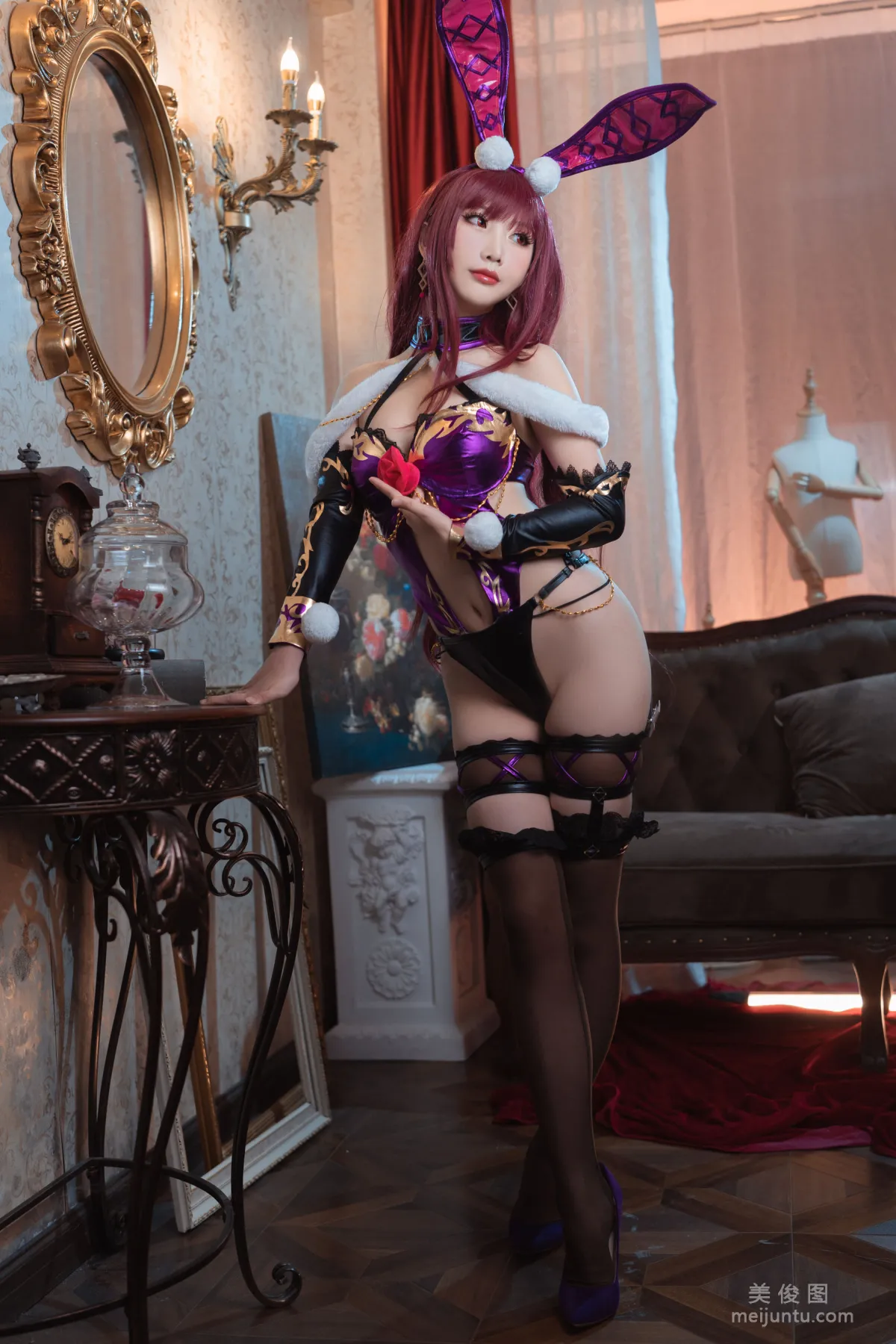 Cute Popular Coser Mianbing Xianer - Scathach Bunny Girl photo 15
