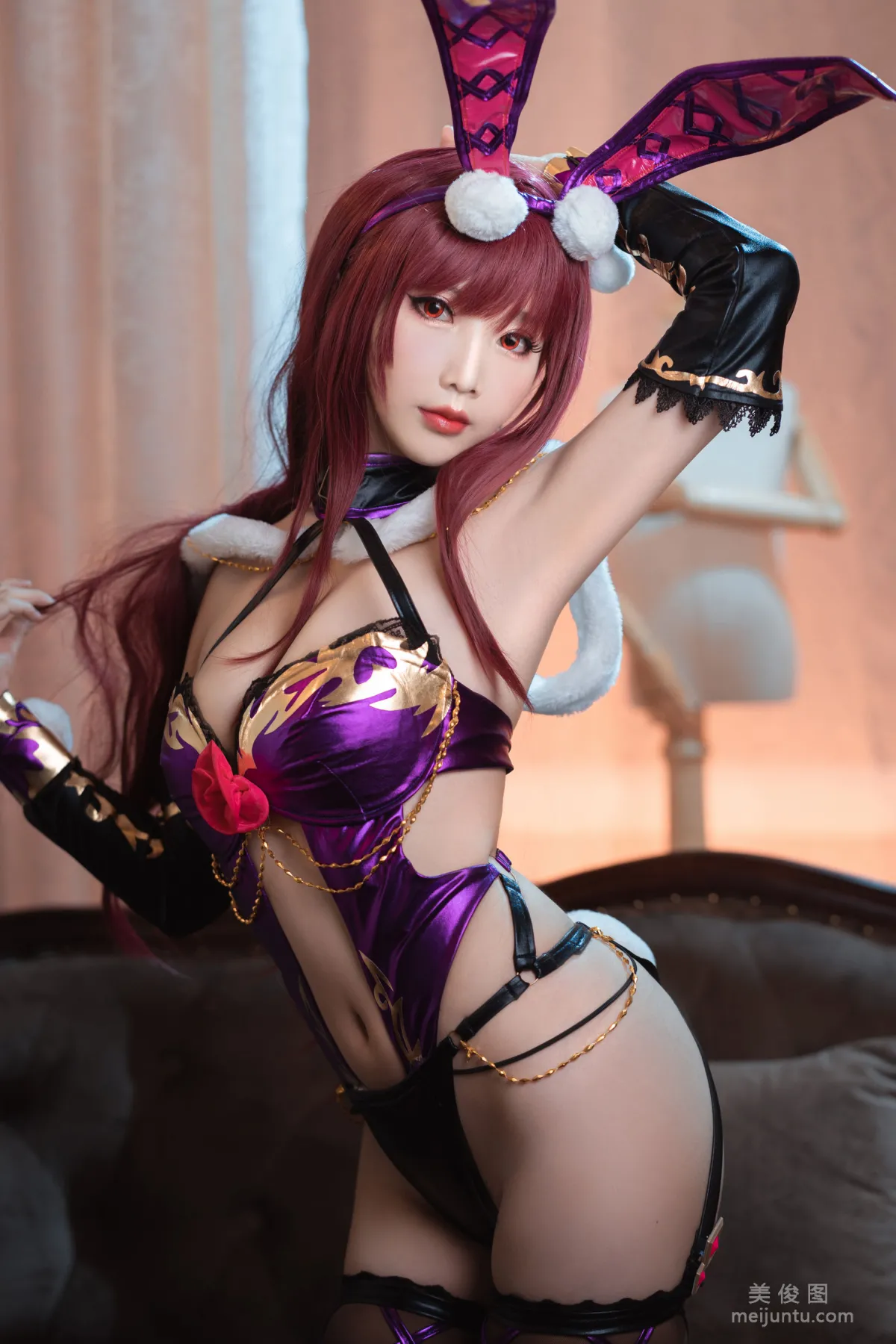 Cute Popular Coser Mianbing Xianer - Scathach Bunny Girl photo 12