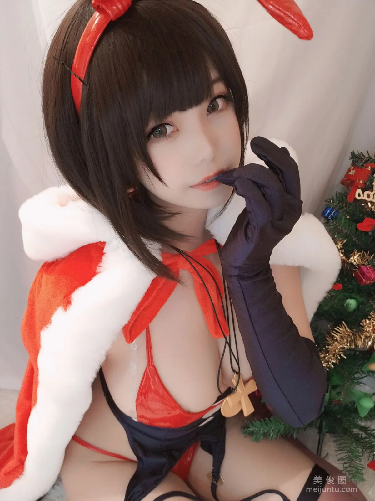 [Cosplay] Cute Girl Mizhi Maoqiu, 2020 Christmas photo 23
