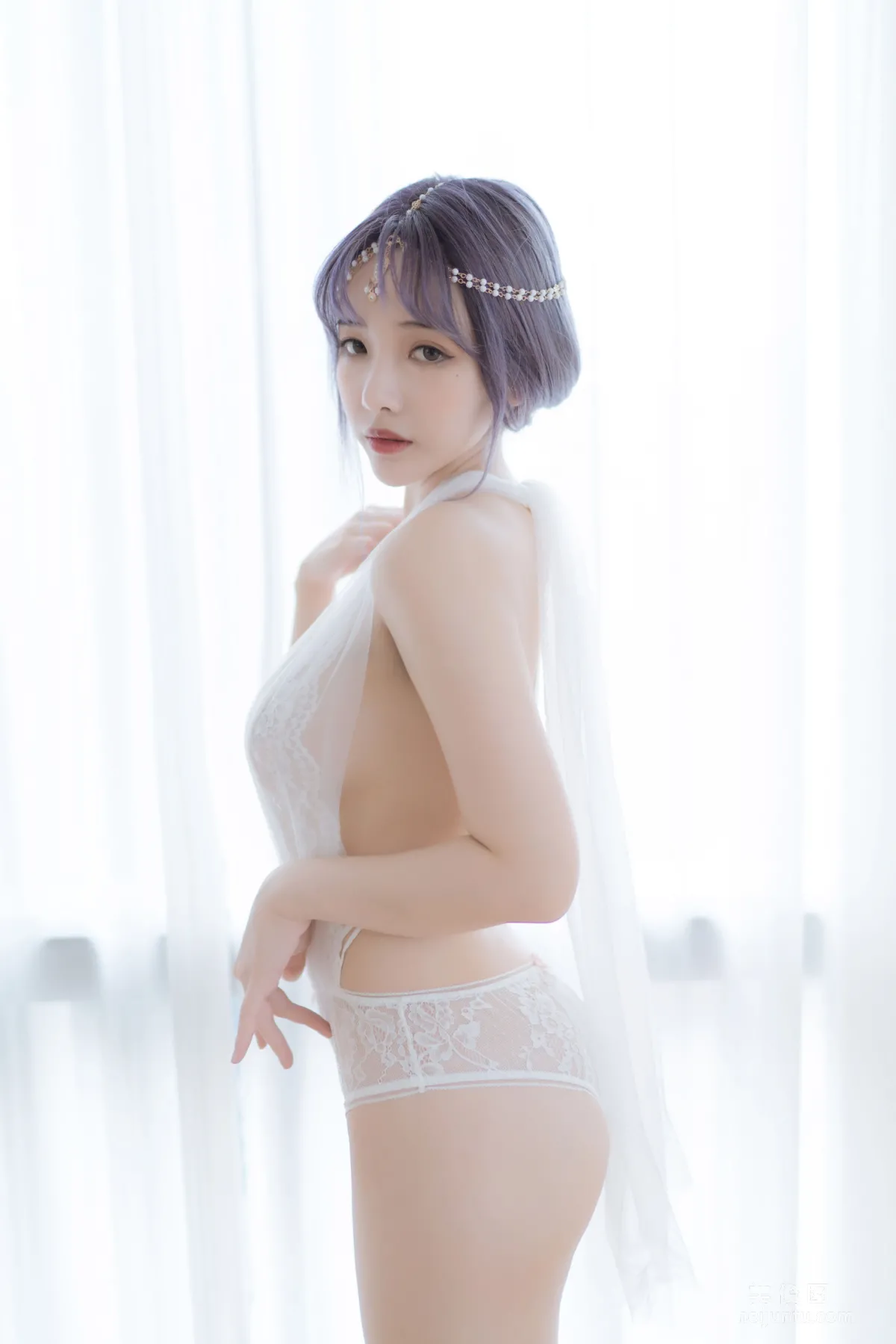 [COS Photo] Anime Blogger Wenmei Bujiang Daoli - White Greece photo 18