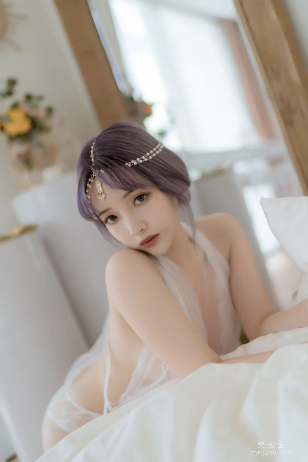 [COS Photo] Anime Blogger Wenmei Bujiang Daoli - White Greece photo 33
