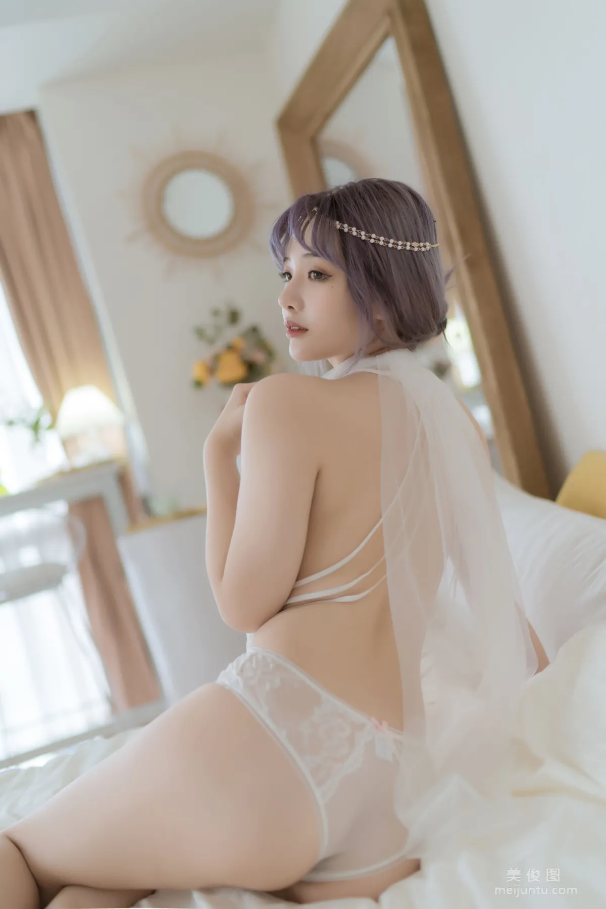 [COS Photo] Anime Blogger Wenmei Bujiang Daoli - White Greece photo 30