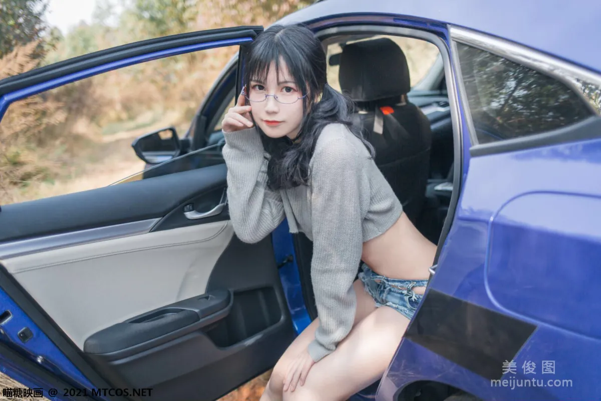 [喵糖映畫] VOL.369 車内女郎 寫真套圖 5