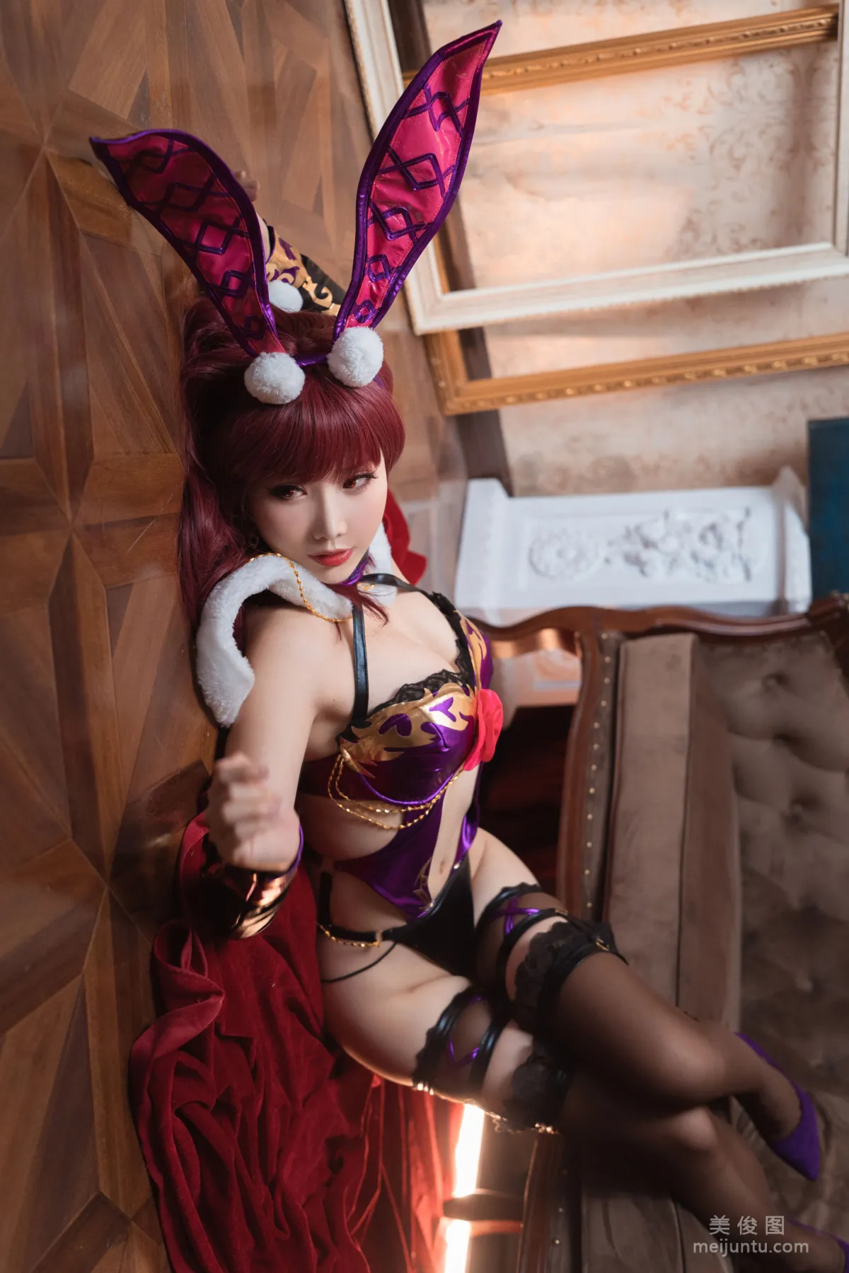 Cute Popular Coser Mianbing Xianer - Scathach Bunny Girl photo 17